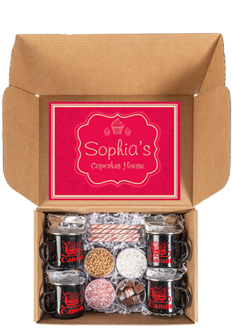 Hot Cocoa Bar Kit with 4 Mugs Hot Cocoa Bar Kit with 4 Mugs