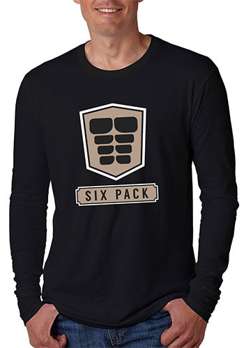 Next Level Mens Long Sleeve Crewneck Tees