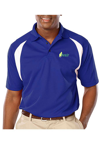 Blue Generation Men's Raglan Wicking Polo Shirts