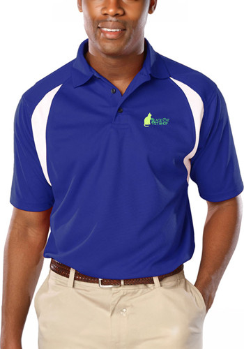 Blue Generation Men's Raglan Wicking Polo Shirts