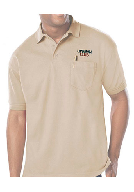 Blue Generation Men's Soft Touch Short Sleeve Pocketed Polo Shirts