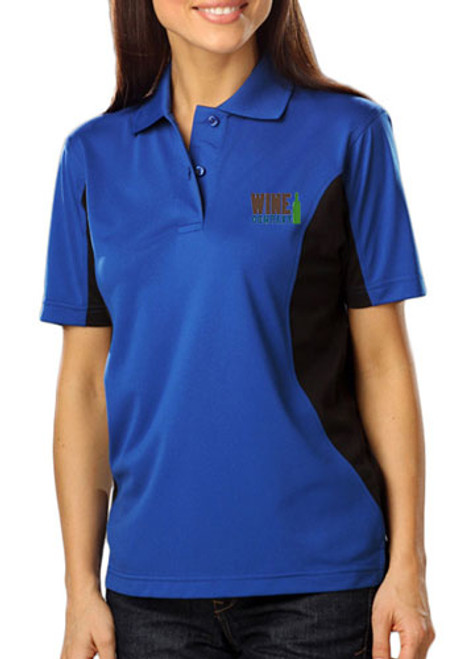 Blue Generation Ladies' Wicking Colorblock Polo Shirts Blue Generation Ladies' Wicking Colorblock Polo Shirts