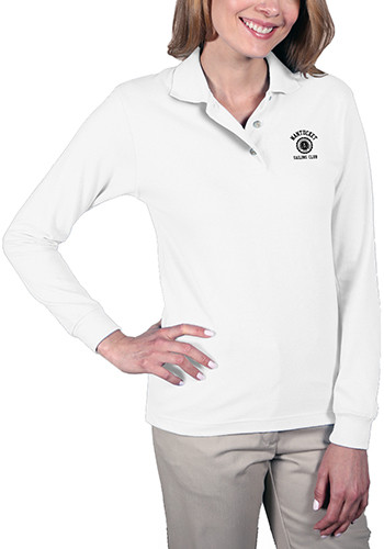 Blue Generation Ladies Pocketless Long Sleeve Polo Shirts