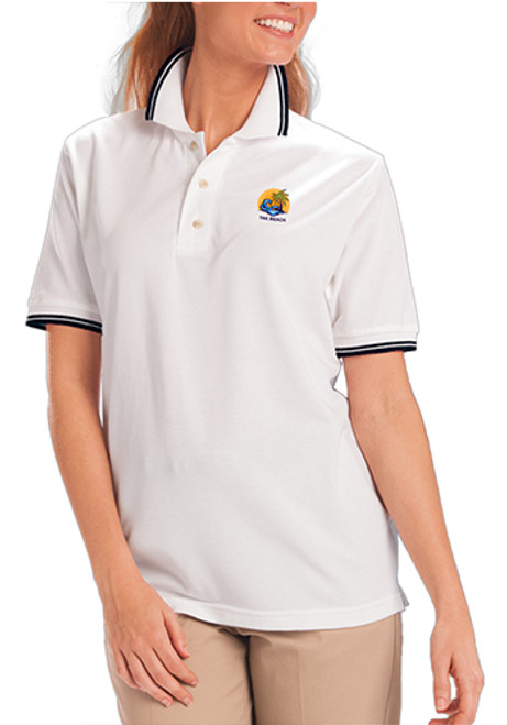 Blue Generation Ladies Tipped Polo Shirts