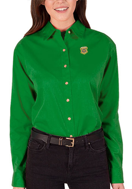 Blue Generation Ladies Long Sleeve Twill Dress Shirts