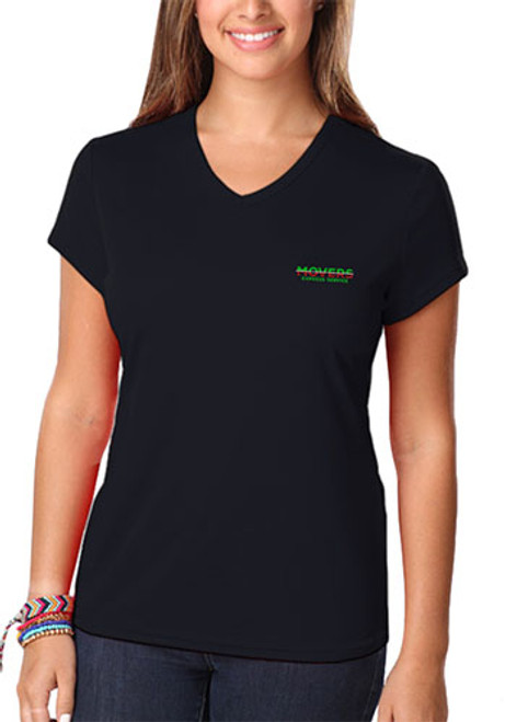 Blue Generation Ladies Moisture Wicking V-Neck T-shirts Blue Generation Ladies Moisture Wicking V-Neck T-shirts