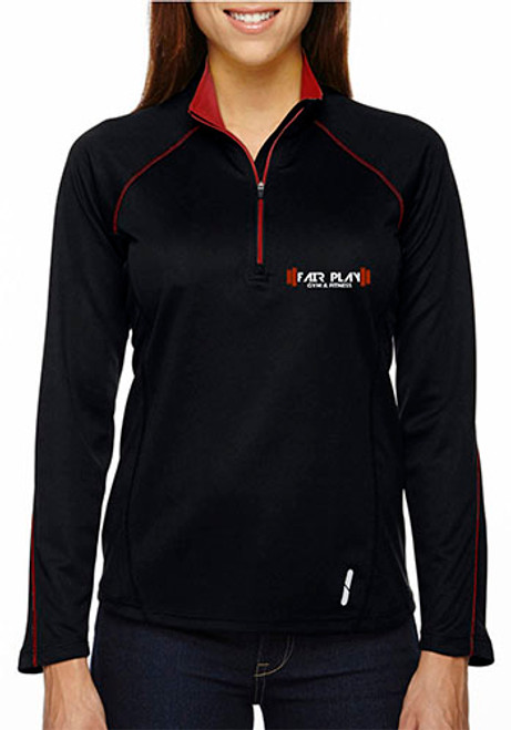 Ash City North End Ladies' Radar Half-Zip Performance Long Sleeve Tops Ash City North End Ladies' Radar Half-Zip Performance Long Sleeve Tops