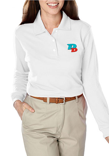 Blue Generation Ladies Long Sleeve Polo Shirts