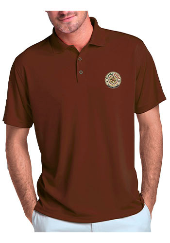 Vansport Men's Omega Solid Mesh Tech Polo Shirts