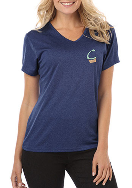 Blue Generation Ladies Heather V-Neck Tees