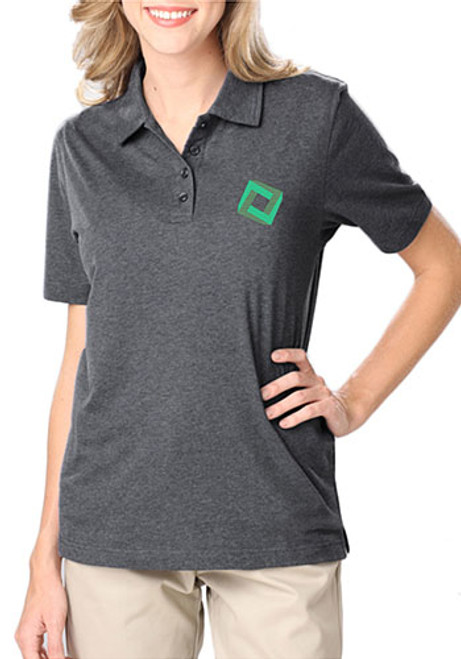 Blue Generation Ladies Heather Polo Shirts Blue Generation Ladies Heather Polo Shirts