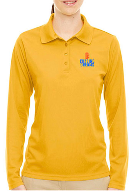 Core 365 Ladies Pinnacle Performance Long-Sleeve Pique Polos