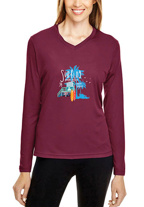 Team 365 Ladies Zone Performance Long Sleeve Shirts