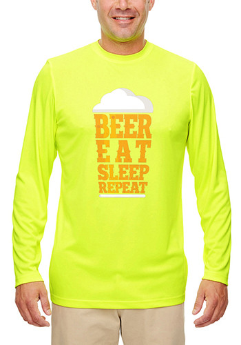 UltraClub Mens Cool and Dry Performance Tops