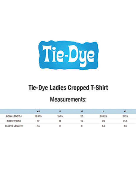 Tie-Dye Ladies Cropped T-Shirt