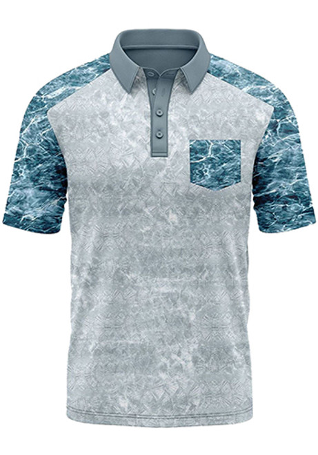 Mossy Oak® 75D Men's Relaxed Pique Polo Shirt Mossy Oak® 75D Men's Relaxed Pique Polo Shirt