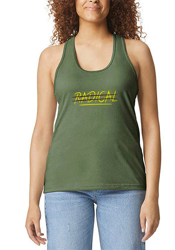 Gildan Ladies' Softstyle CVC Racerback Tank