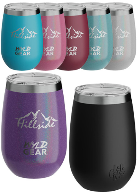 12 oz Wyld Gear® Insulated Wine Tumbler with Lid