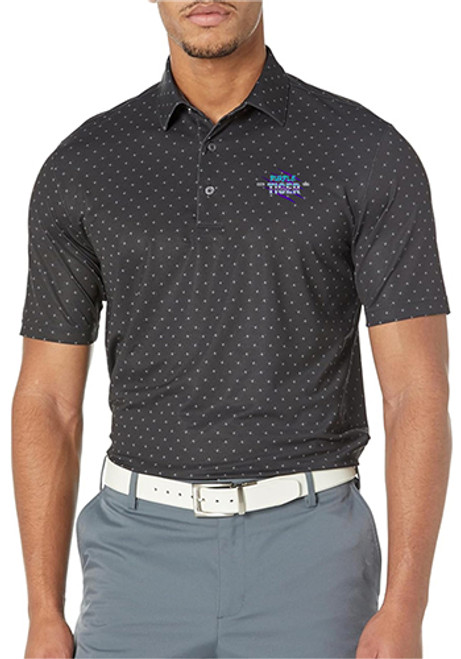 Greg Norman Men's Micro Pique Spinner Print Polo