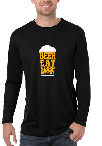 Blue Generation Adult Long Sleeve Solid Wicking Tees