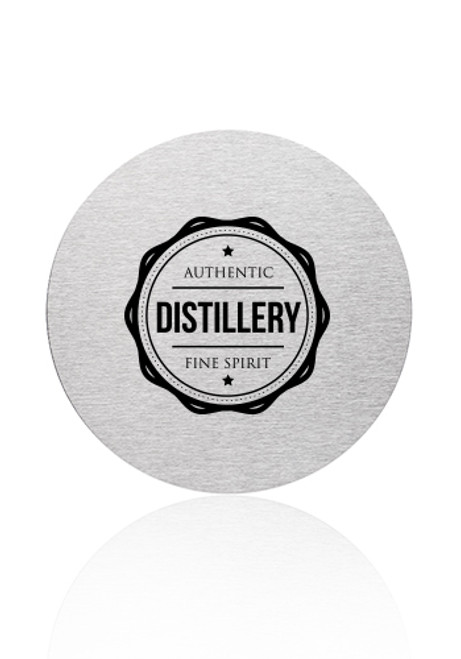 Reno Stainless Steel Round Coasters Reno Stainless Steel Round Coasters