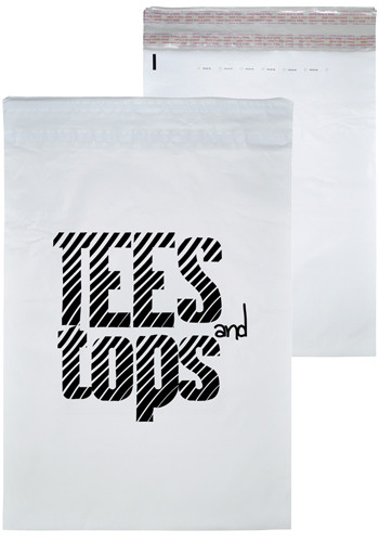 19 inch White Poly Mailer