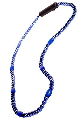 Blue LED Beaded Necklaces