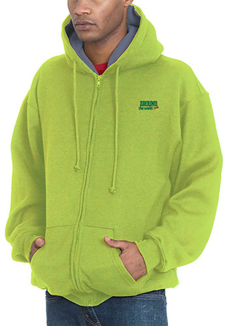 Bayside Adult USA Made Full-Zip Hooded Sweatshirt
