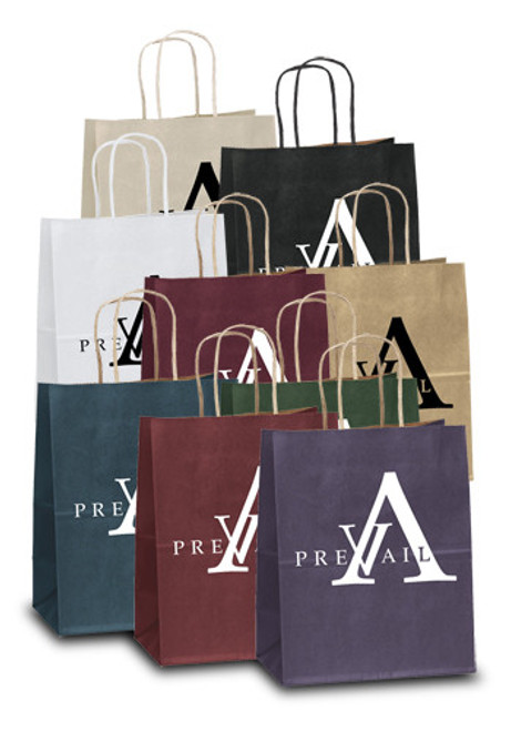 Munchkin Imprinted Shopping Bags & Matte Shopper Bulk Discount Paper Bags BMCV34P79