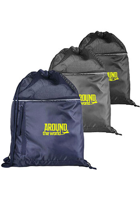 RPET Mesh Drawstring Backpack