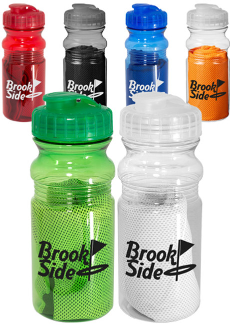 Cooling Towel In Water Bottle
