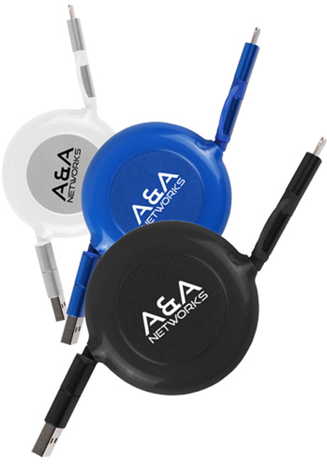 3-in-1 Retractable Fast Charge-itâ„¢ Cable 3-in-1 Retractable Fast Charge-itâ„¢ Cable