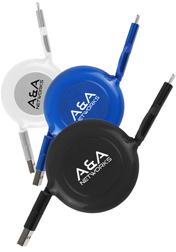 3-in-1 Retractable Fast Charge-it™ Cable