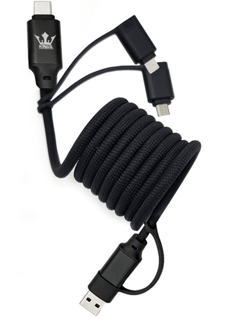 Magnetic Recoiling 6-in-1 60W Fast Charging Cable