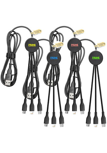 6-in-1 Illuminating 4 ft. USB Charging Cable