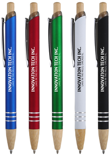 Venosa Velvet-Touch Pen with bamboo accents