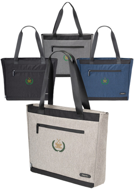 RejuVe MILANO Recycled Executive Tote Heather Bag