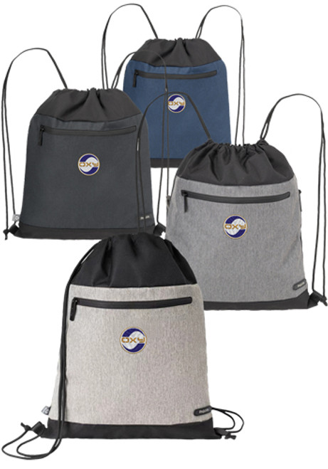 RejuVe MILANO Recycled Heather Drawstring Heather Bag