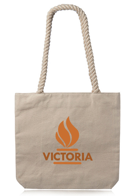 Pristine Cove Canvas Tote with Rope Handles