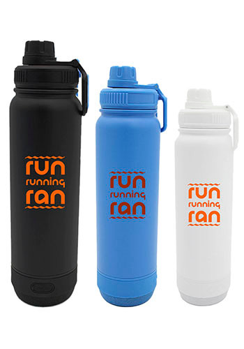 24 oz Recycled Stainless Speaker Bottle
