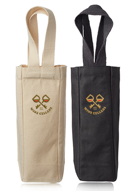 Lolo Single Bottle Canvas Wine Totes Lolo Single Bottle Canvas Wine Totes