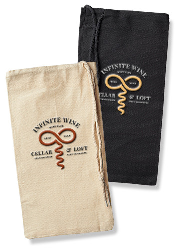 Seeley Cotton Drawstring Wine Bags