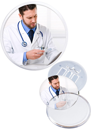 3.38 Inch Snap-In Pull Out Easel Button Frames