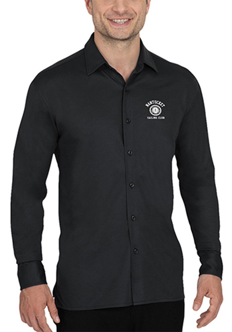 Essentials Men's Knit Stretch Long Sleeve Shirt Essentials Men's Knit Stretch Long Sleeve Shirt