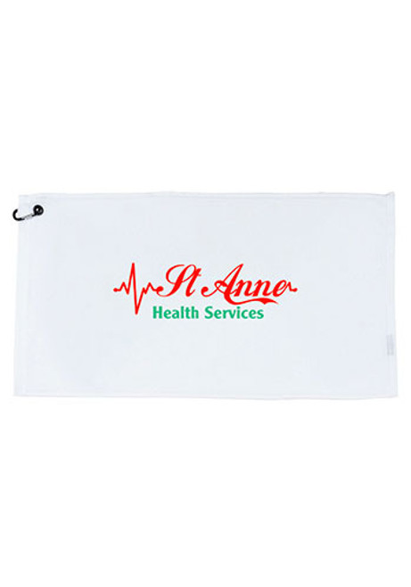 Tour Pro White Golf Towel