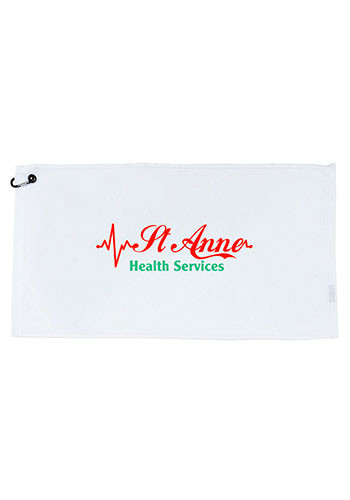 Tour Pro White Golf Towel