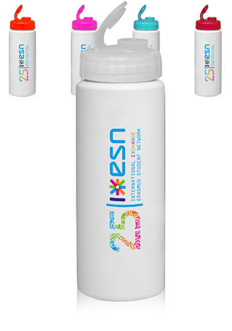 HDPE Plastic Water Bottles with Sipper Lids
