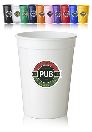 12 oz.  Plastic Stadium Cups