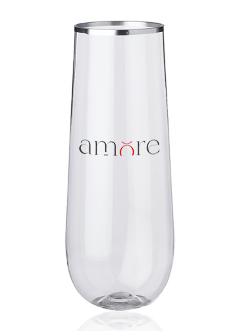 Reserv 9 oz. Plastic Stemless Flute