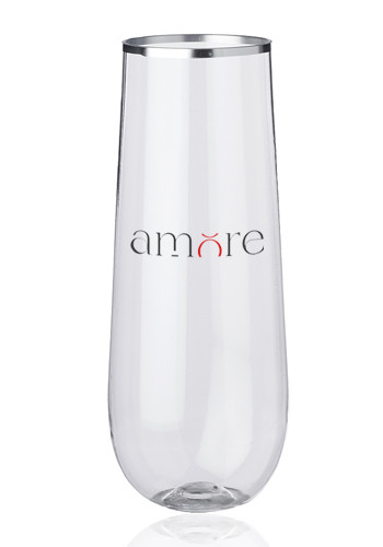 Reserv 9 oz. Plastic Stemless Flute